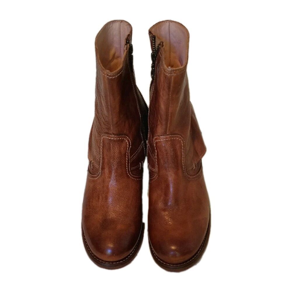 BED STU x Sundance Cobbler Series Leather Boots Brown Size 8 NWOT Vibram Sole